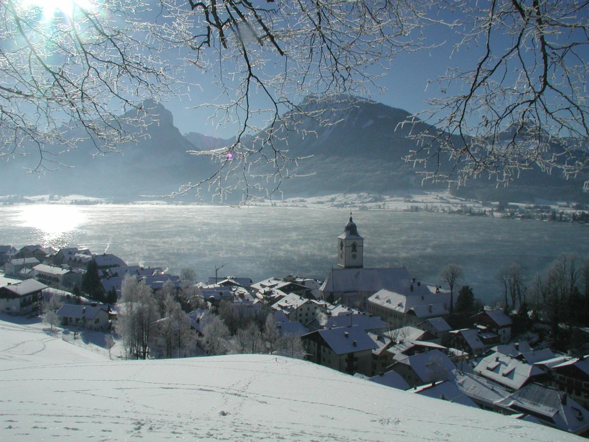 Aberseeblick Pension Ellmauer Saint Wolfgang Buitenkant foto