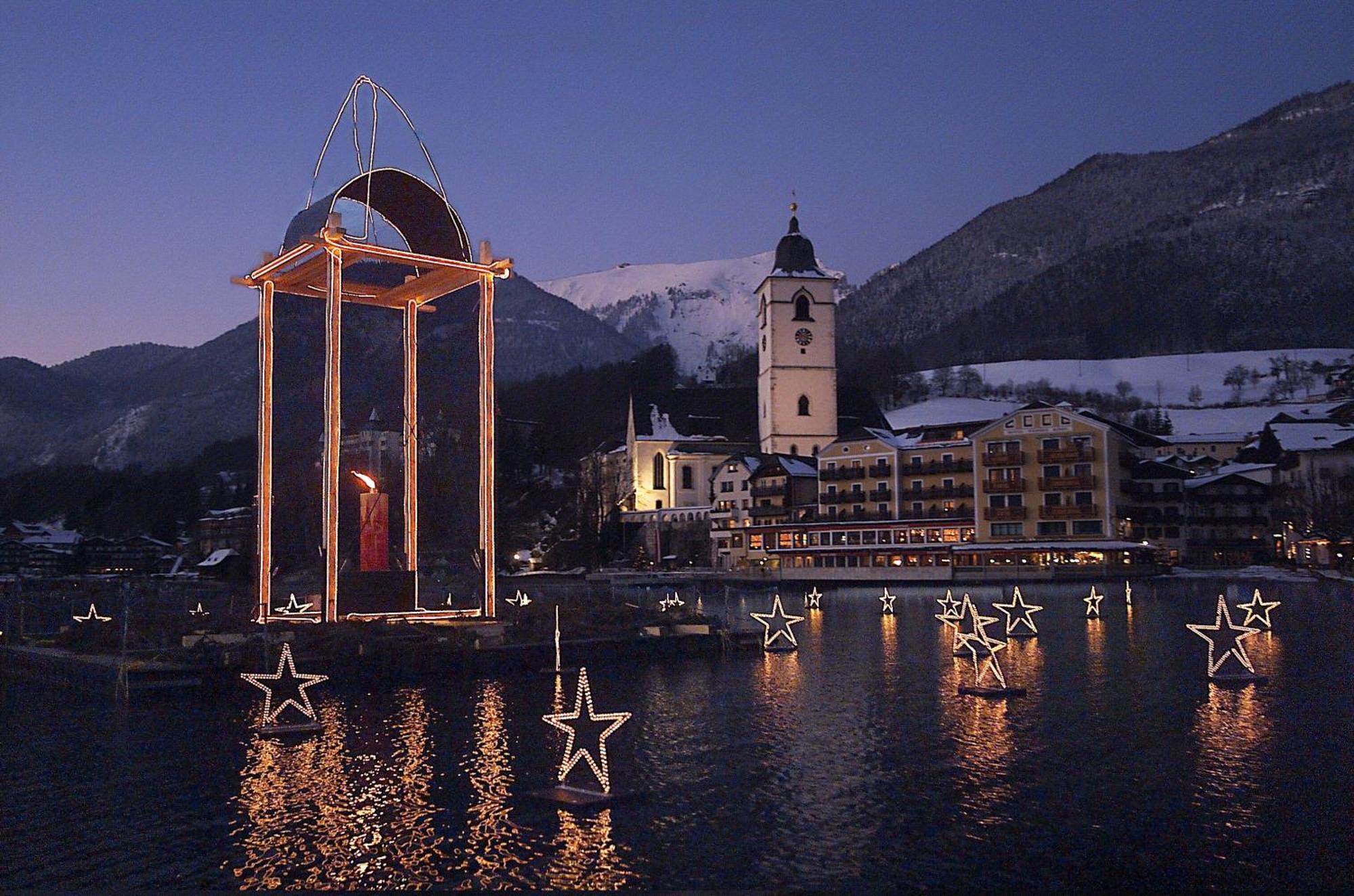 Aberseeblick Pension Ellmauer Saint Wolfgang Buitenkant foto